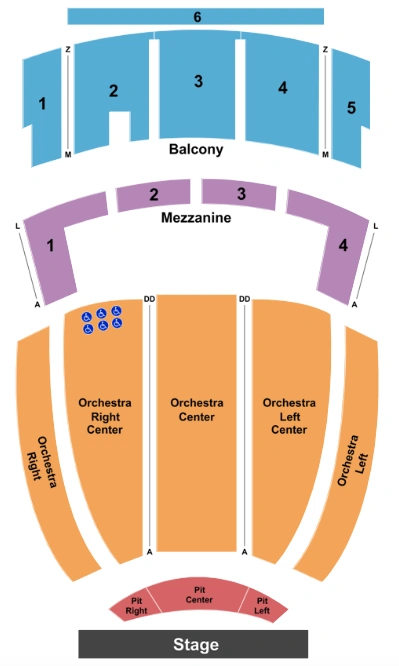 Johnny Mercer Theatre Seating Chart